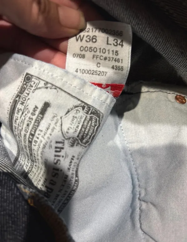 Vintage 501 Levi’s Jeans Button Fly - Image 5