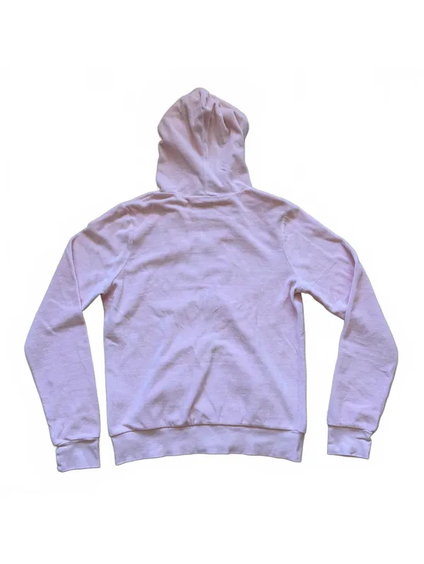 Roller Rabbit Disco Hoodie Zip Up Sweatshirt Velour Pink Women's Size Medium - Image 2