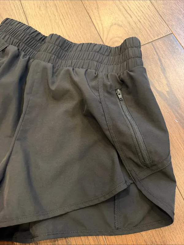 PrinStory Black Women's Active Running Shorts Size Small - Image 3