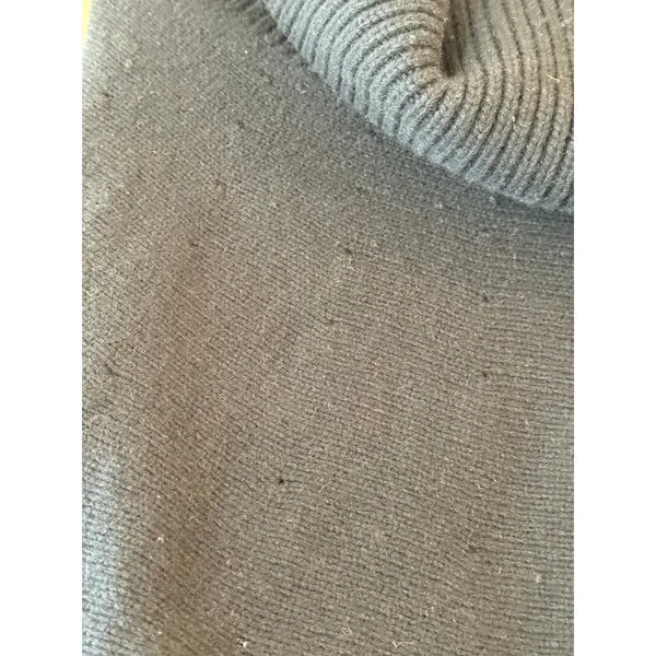 Gap Poncho Sweater Womens M/L Navy Blue Knit Lambswool Cowl Neck Winter Pockets - Image 6