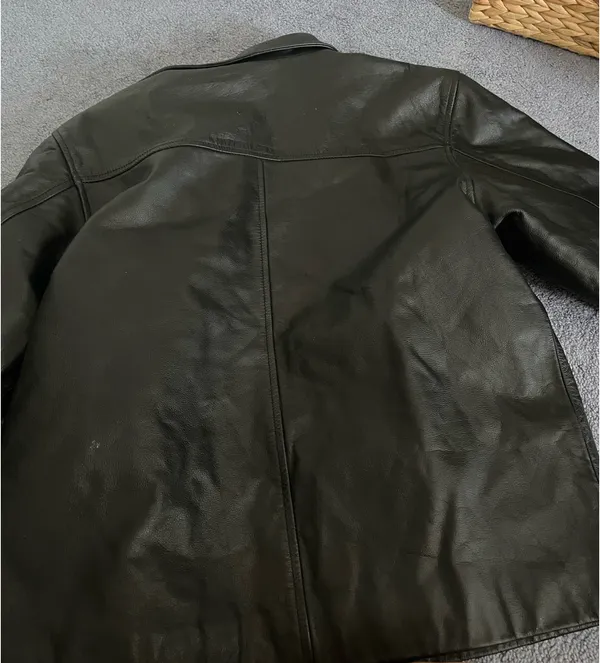 gap black leather jacket - Image 5