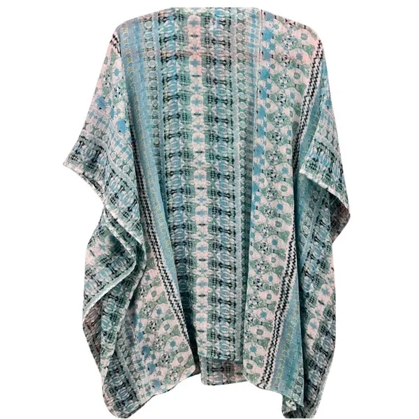 Chicos Beaded Kaftan Top Green Large‎ or XL - Image 3