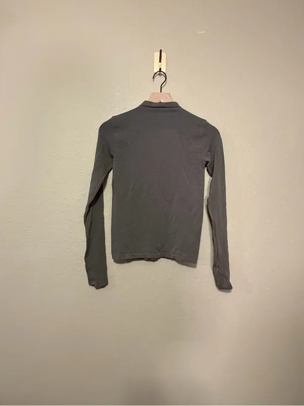Lululemon Lab Seamless Wool Blend Long Sleeve Shirt Top Size 4 Green - Image 5
