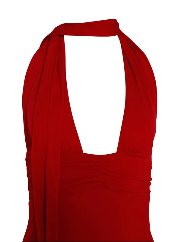 Tiger Mist ‘Luna’ Red Plunge Mini Dress - Image 7