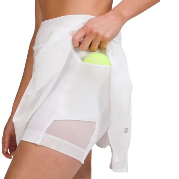 Lululemon Side-Pleat High-Rise Tennis Skirt White size 4 - Image 6