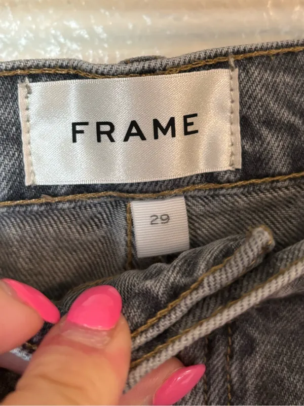 FRAME 100% Cotton Distressed Easy Denim Shorts in Zurich - Image 6