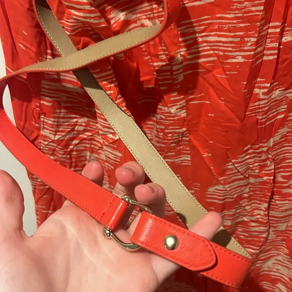 Apt. 9 Red Sleeveless V-Neck Midi Sundress with belt! - Image 3