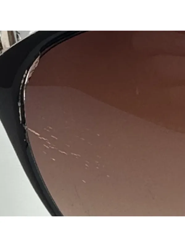 Jessica Simpson Gold & Brown Gradient Cat Eye Sunglasses - Image 12