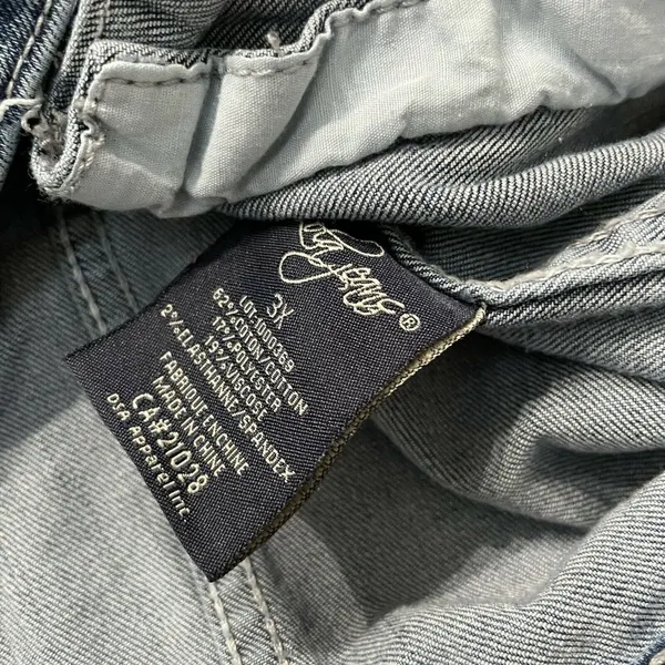 Lola Jeans Plus The Classic‎ Denim Jean Jacket Blue Size 3X - Image 3