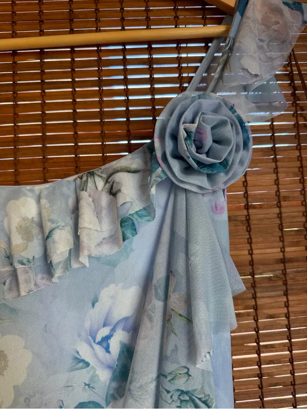 NWT Steve Madden Sorellia Floral Asymmetrical Ruffle Dress M $79 - Image 6