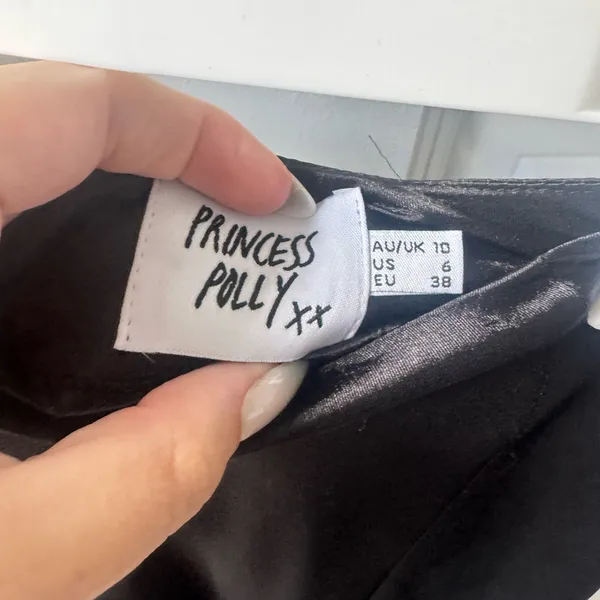 Polly Princess Midi Skirt Satin - Image 3