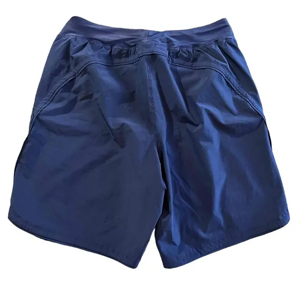 Lands' End Womens Athletic Shorts Size 10 Tall Navy‎ Blue Pull-On Stretch - Image 5