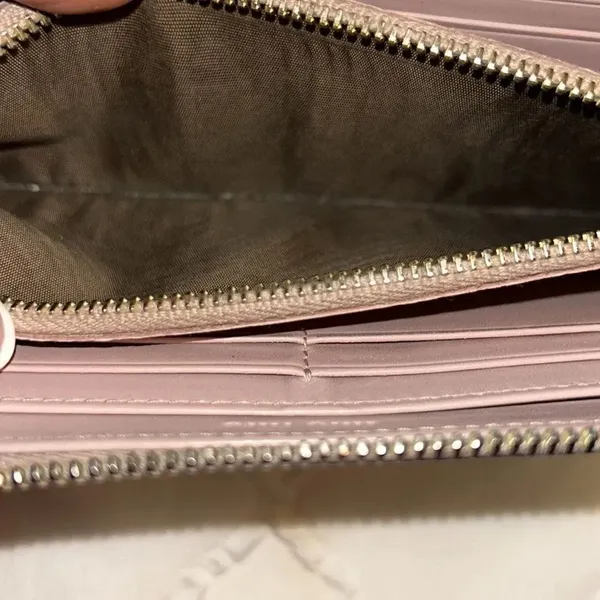 Authentic Miu Miu Leather Tan Zippy Wallet - Image 6