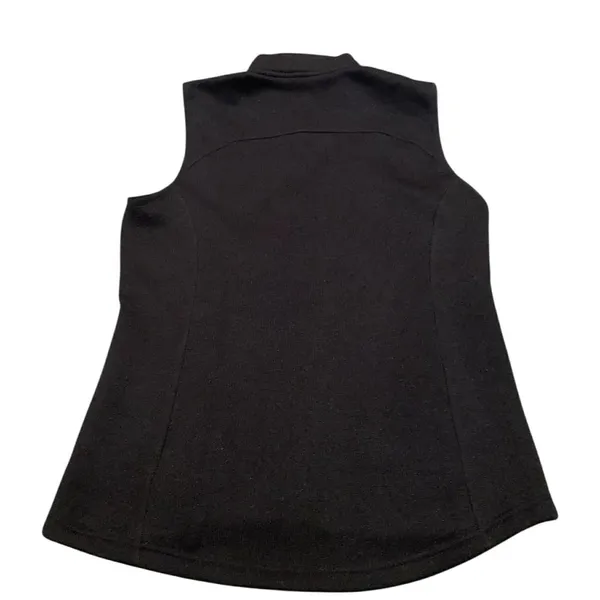 Orvis Sweater Knit Fleece Vest‎ Black S Cabin Cozy Core Gorpcore Coastal Grandpa - Image 2