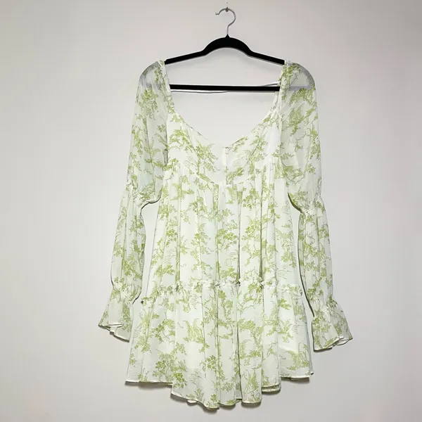 Urban Outfitters Lannette Long Sleeve Mini Dress - Image 3