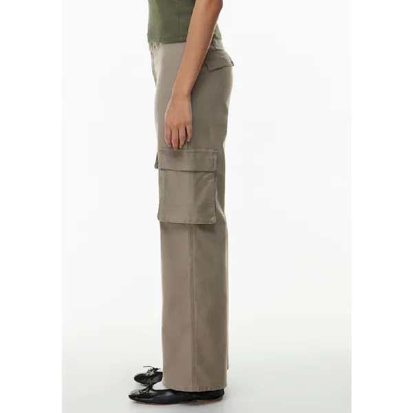 Aritzia Wilfred Free Modern Cargo Pants Tan Khaki Wide Leg Utility Size 12 - Image 2