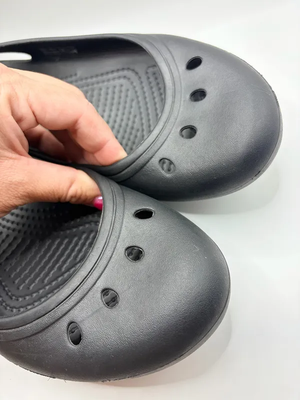 Crocs Kadee II Black Flats Slip On Comfort Casual Travel Work Lightweight Women 10 - Image 4