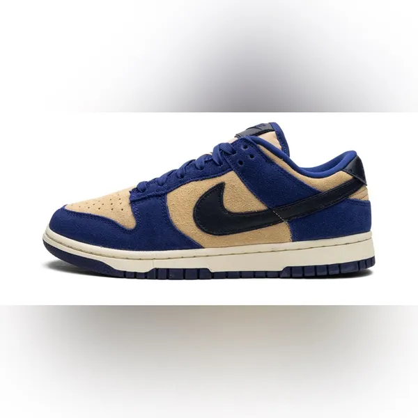 Nike Dunks Low Dunk Sneakers in Deep Royal Blue / Sesame / Midnight Navy - Image 2