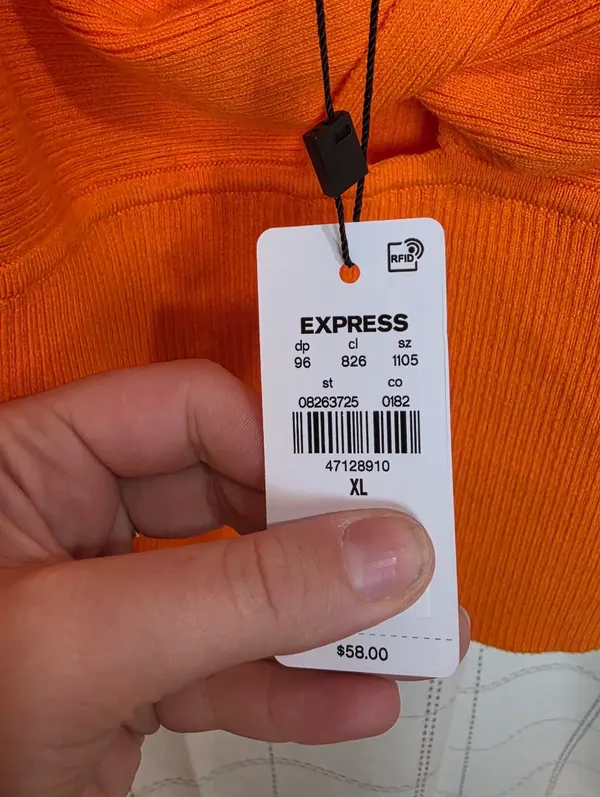Express Ribbed Twist Front Cutout Sweater Tank - Image 4