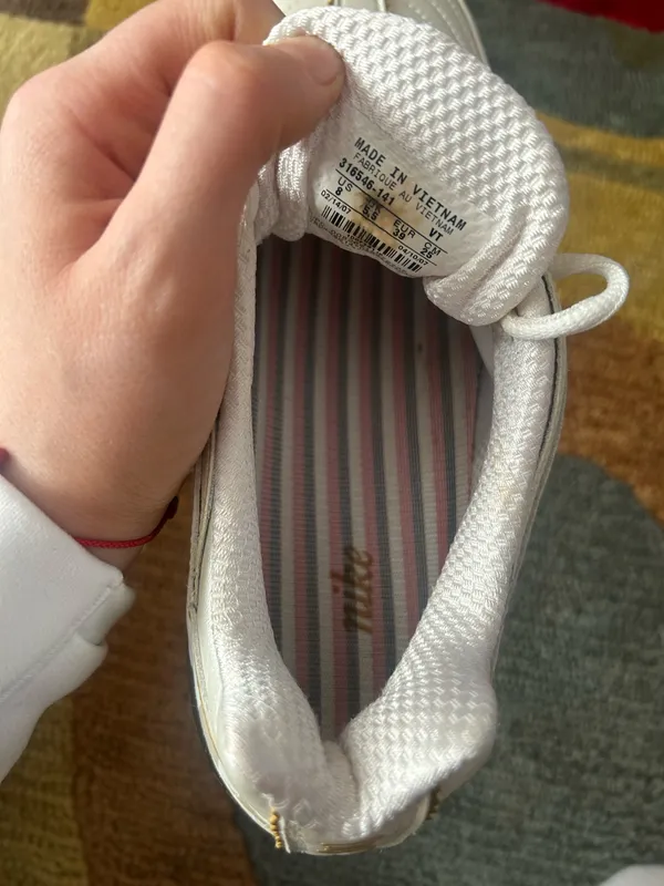 NWOT Nike Shox Turbo Pearl White Camo Gold Sneakers Vintage Retro Women’s Size 8 - Image 10