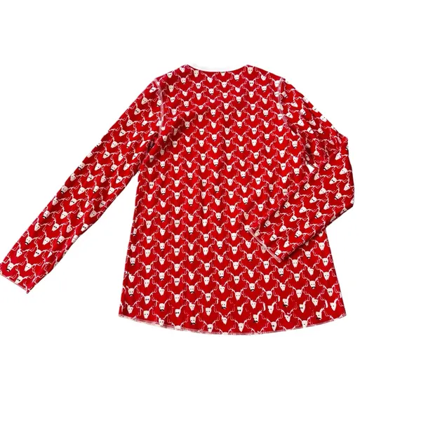 Roller Rabbit Pima Cotton Limited Edition Stag Deer Holiday Pajamas Red Size XS - Image 5