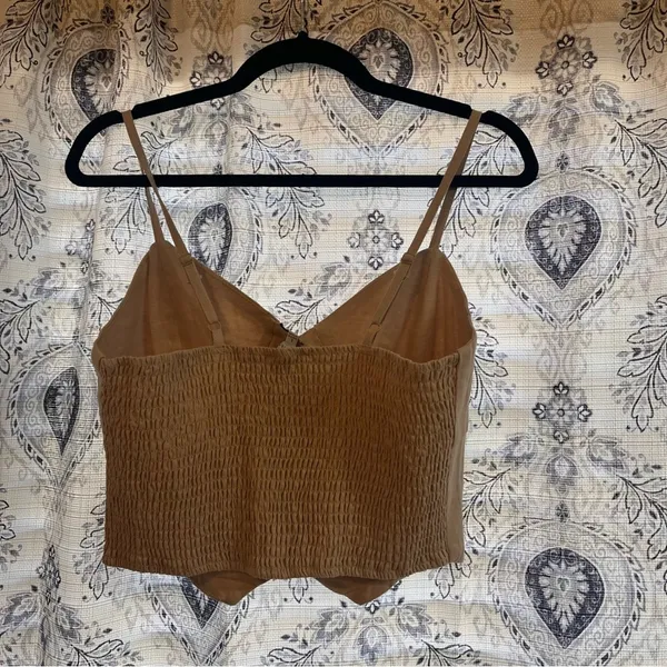 Love‎ Tree Linen Blend Button Front Tank Top Size Large - Image 2