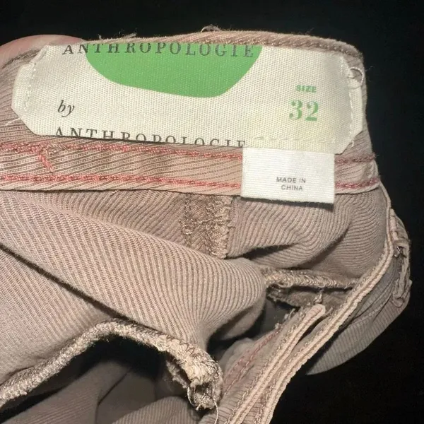 Anthro utility brown Ona boho size 32 classic pants - Image 3