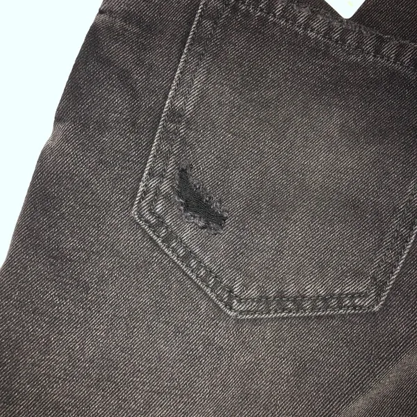 We the Free Size 27‎ Black denim distressed, vintage inspired, mini skirt. - Image 5