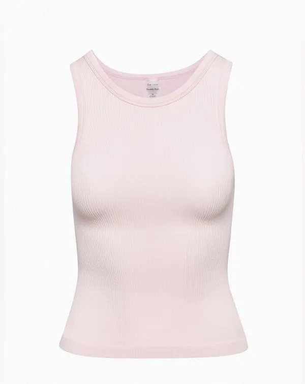 Aritzia Sunday Best ReRib tank top ribbed scoop crop sinch seamless lilac bloom - Image 9