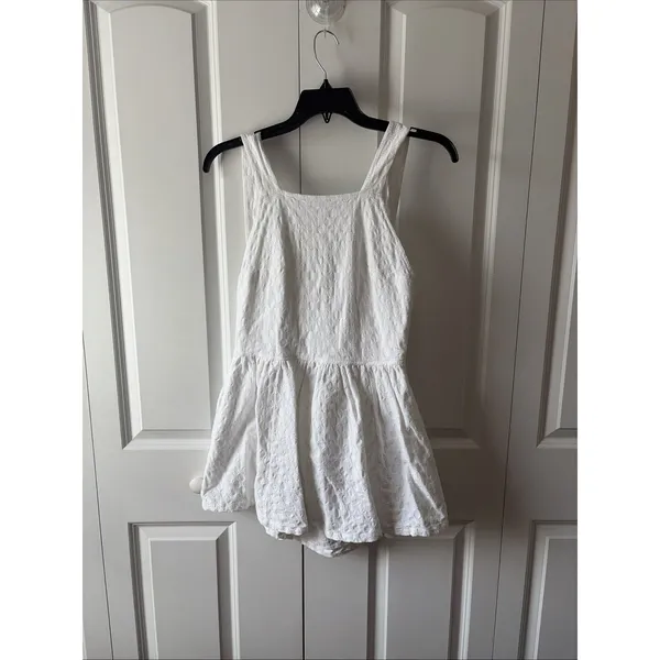 Free People free-est Va Va Volume Mini Dress - White Jacquard Size Small - Image 3