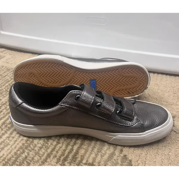 NWOB‎ Ked's Women's Jump Kick V Fashion Sneaker in Gunmetal Leather Sz 9 - Image 6