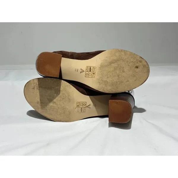 Anthropologie Suede Peep-Toe Heels  Size 9 - Image 9