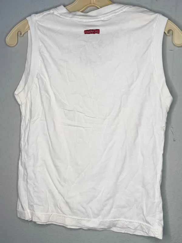 Hard Tail Forever White Cotton Shirt nwot - Image 3