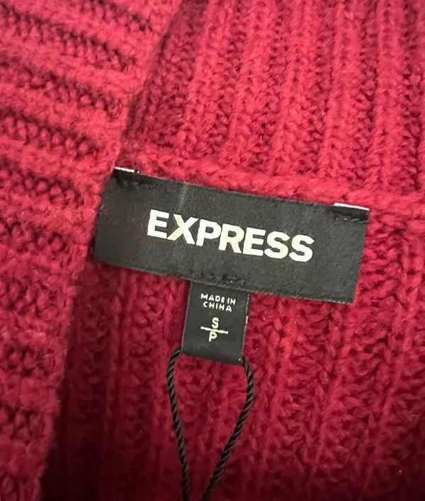Express Maroon Sweater - Small - Image 2