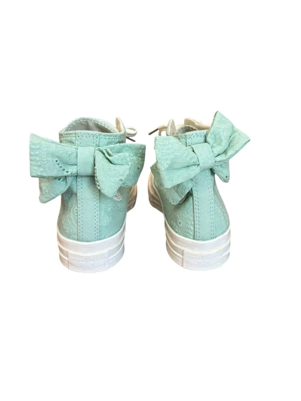 Converse Chuck 70 Bow Green Sticky Aloe Embroidered Floral Women Size 7 NWOB - Image 7