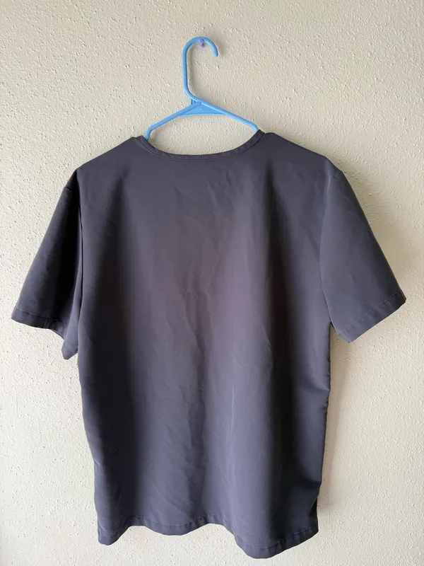 FIGS Scrub Top Catarina One-Pocket Charcoal Grey - Image 3