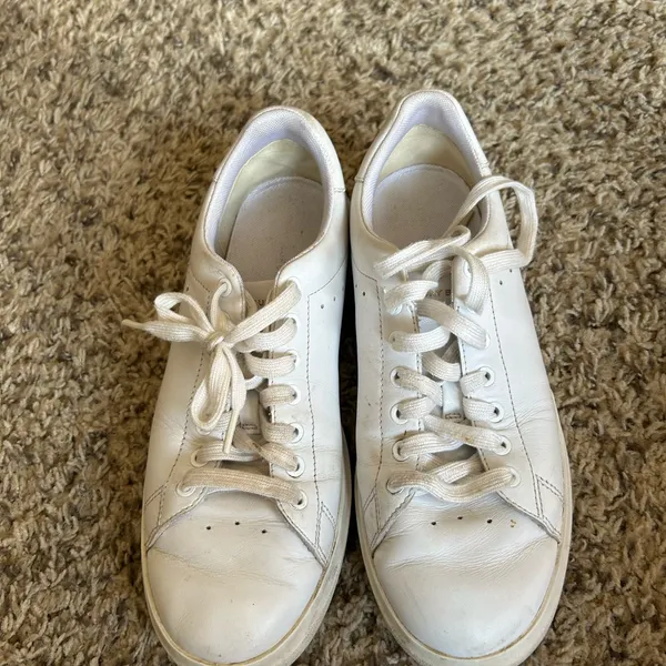Tory Burch Cream Leather Low-Top Sneakers - Image 7