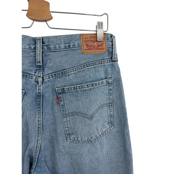 Levis 94 Baggy Jeans Light Wash High Rise Straight Leg Denim Womens‎ 31x31 - Image 5