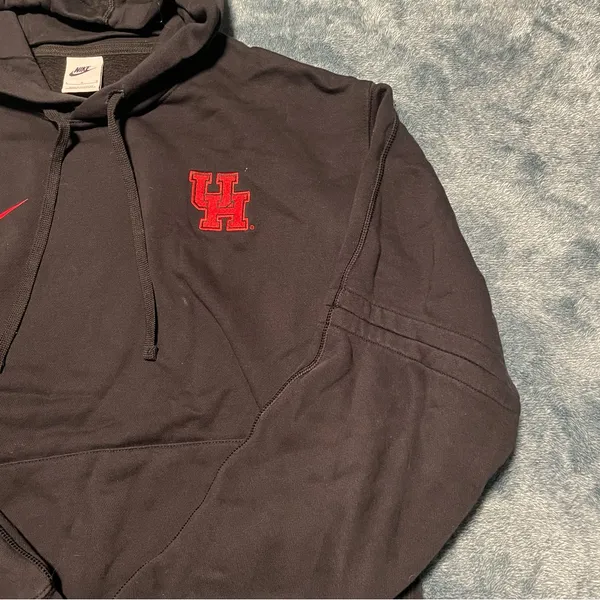 Nike Women's‎ Black University of Houston Hoodie with Red UH Logo Size Large - Image 5