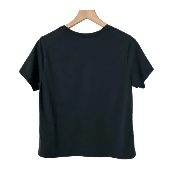 Tecovas Women Black Trail Blazing Graphic T-Shirt Pima Cotton Small Austin Texas - Image 3