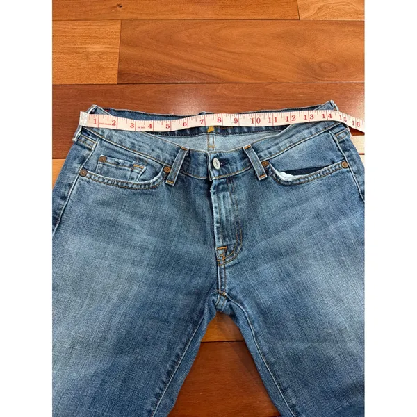 7 For All Mankind Bootcut Jeans Womens Blue Medium Wash U075080UCC-055U Size‎ 30 - Image 6