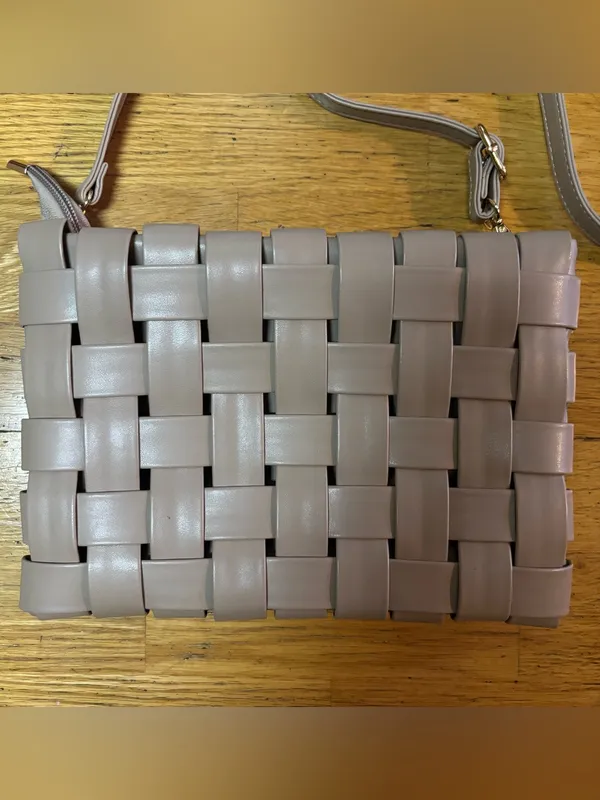 Anthropologie Neutral Coastal Preppy Minimalist Classic Woven Crossbody Bag - Image 2