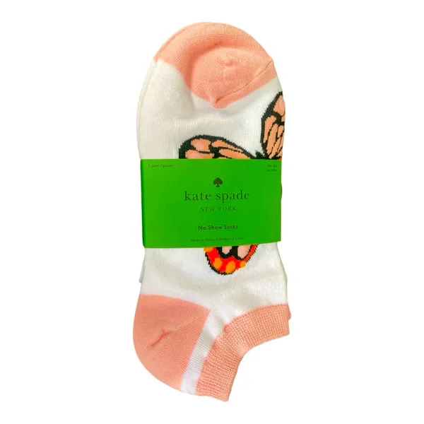 Kate Spade 3 Pair No Show Socks‎ No Show Pink Shoe Size 4-10 - Image 2