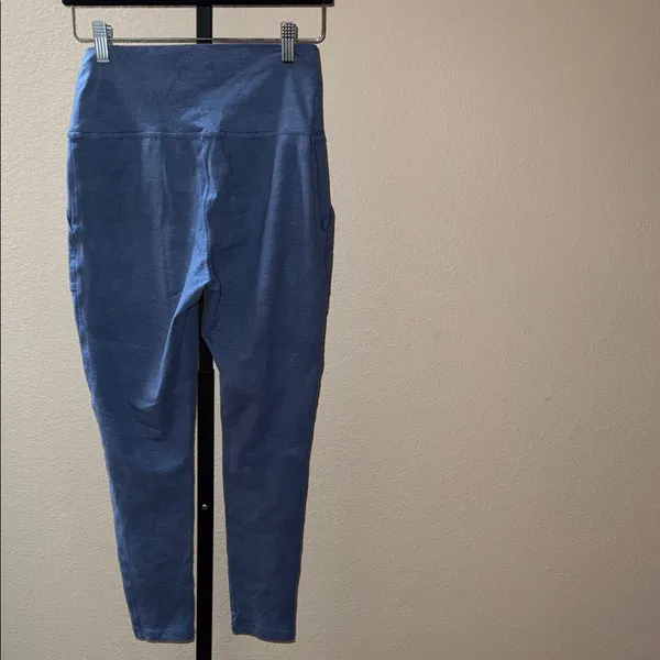 Aerie Chill Play Move High-Waisted Leggings Blue Camo Women’s Size M Short - Image 3