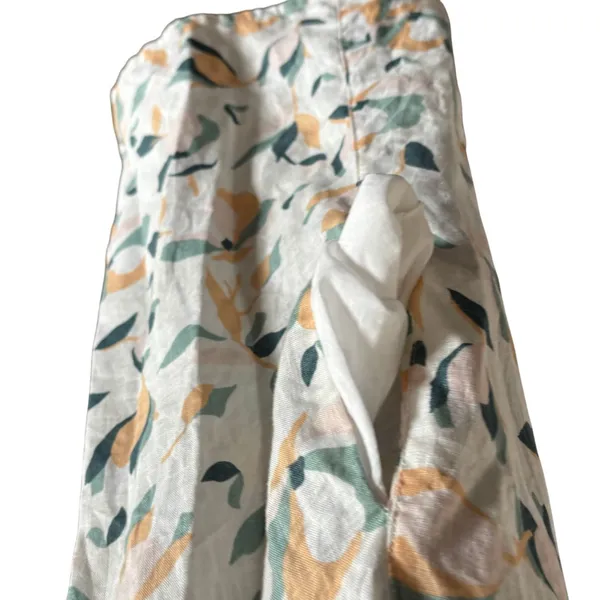 Rachel Zoe 100% Linen Shirt Dress Sz S Tropical Resortwear Beach‎ Vacation - Image 3