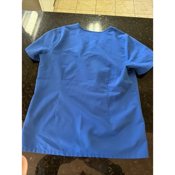 Figs Casma Women's Scrub Top PO 1809 Royal Blue Pockets L Shirt‎ Nurse Doctor - Image 7