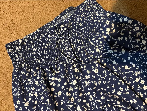 Floral Blue Pants Shein - Image 4