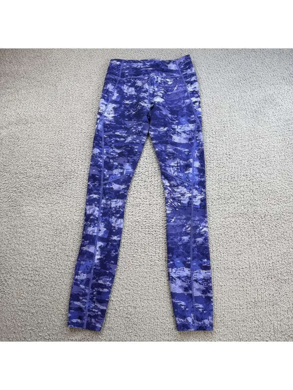 The North Face Purple Digital Camo Leggings Womens XS Pants High Rise Athletic - Image 2