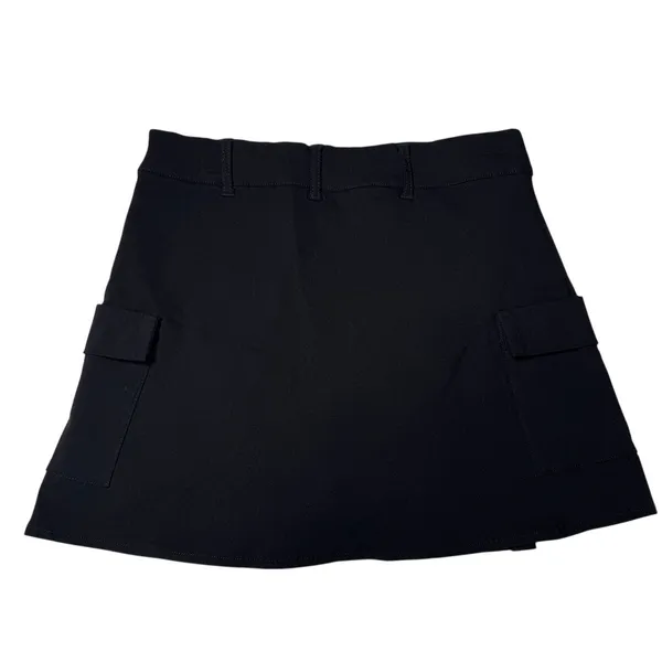 Active USA Black Pleated Cargo Skort M Y2K Schoolcore Dark Academia Utility - Image 3