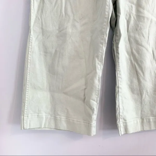 Madewell high rise crop jean wide leg light green size‎ 24 - Image 9